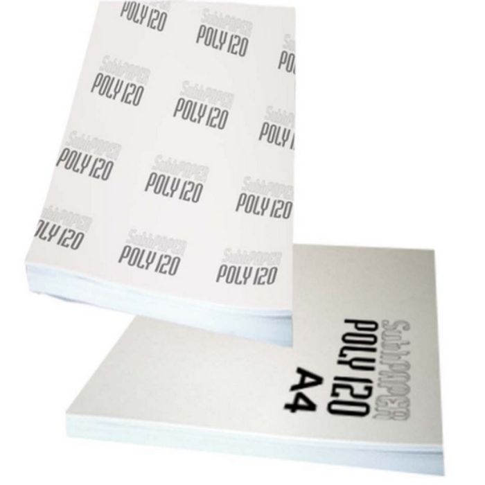 100F de papier de sublimation POLY120 A4 (Qualité premium tous